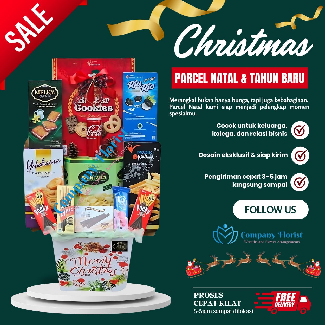 Parcel Natal dan Tahun Baru Harga Terbaik – Company Florist